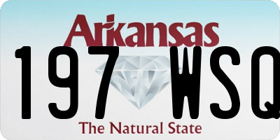 AR license plate 197WSQ