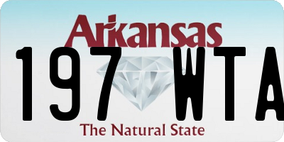 AR license plate 197WTA