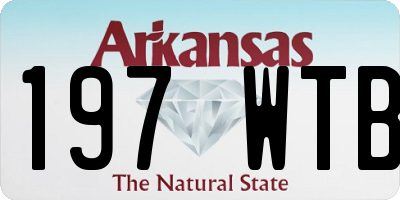 AR license plate 197WTB