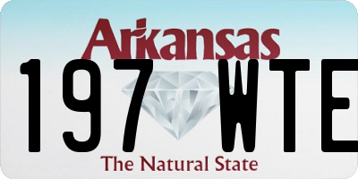 AR license plate 197WTE