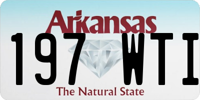 AR license plate 197WTI