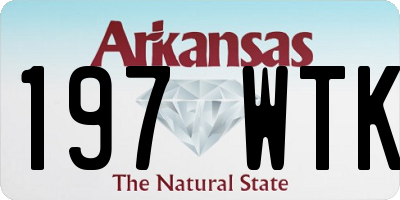 AR license plate 197WTK