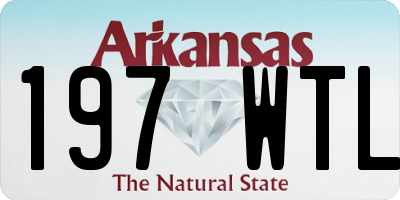 AR license plate 197WTL