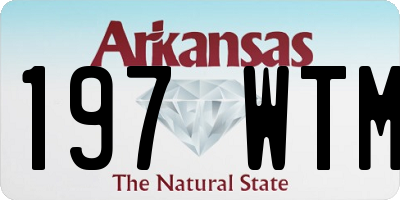 AR license plate 197WTM