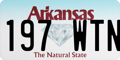 AR license plate 197WTN