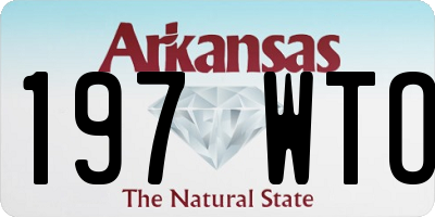 AR license plate 197WTO
