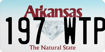 AR license plate 197WTP