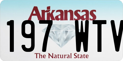 AR license plate 197WTV