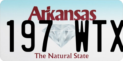 AR license plate 197WTX