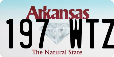 AR license plate 197WTZ