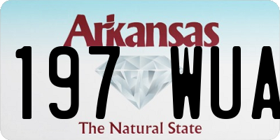 AR license plate 197WUA