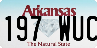 AR license plate 197WUC