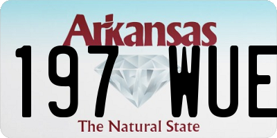 AR license plate 197WUE