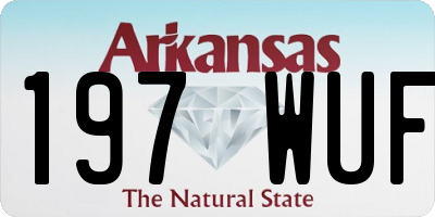 AR license plate 197WUF