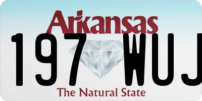AR license plate 197WUJ