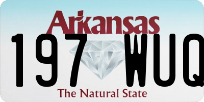 AR license plate 197WUQ