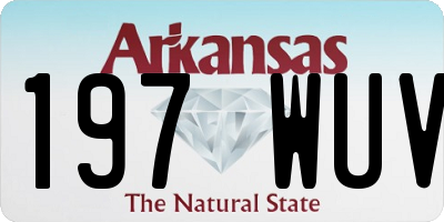 AR license plate 197WUV