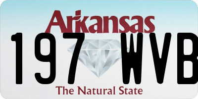 AR license plate 197WVB