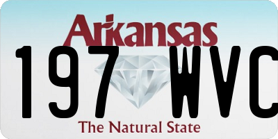 AR license plate 197WVC