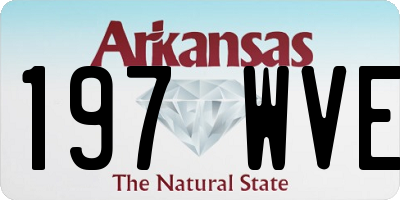 AR license plate 197WVE