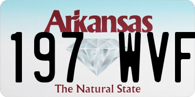 AR license plate 197WVF