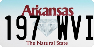 AR license plate 197WVI