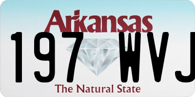 AR license plate 197WVJ