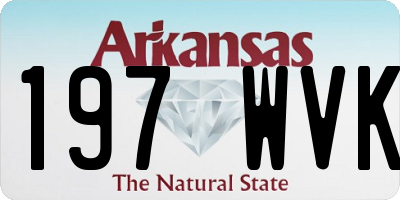 AR license plate 197WVK