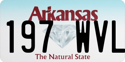 AR license plate 197WVL