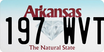 AR license plate 197WVT