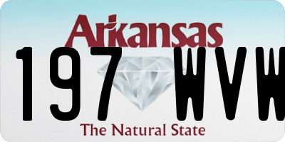 AR license plate 197WVW
