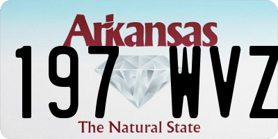AR license plate 197WVZ