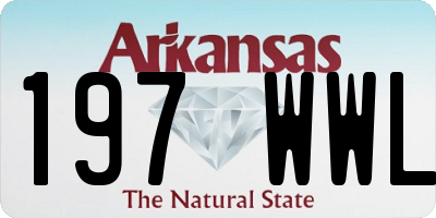 AR license plate 197WWL