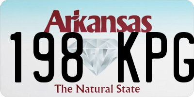 AR license plate 198KPG