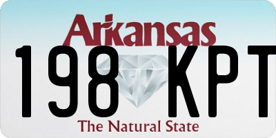 AR license plate 198KPT