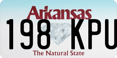 AR license plate 198KPU