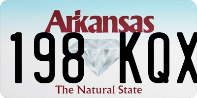 AR license plate 198KQX