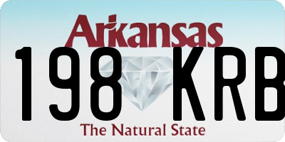 AR license plate 198KRB