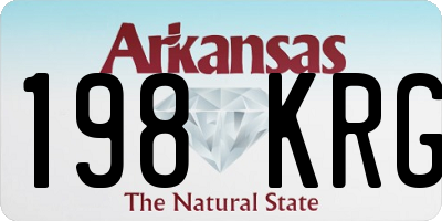 AR license plate 198KRG