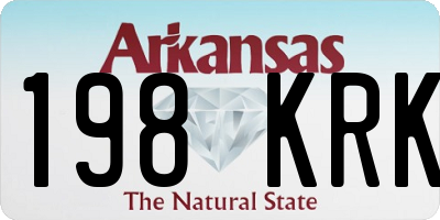 AR license plate 198KRK