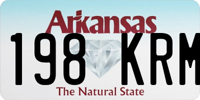 AR license plate 198KRM