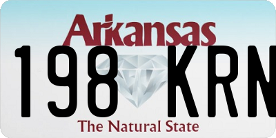 AR license plate 198KRN
