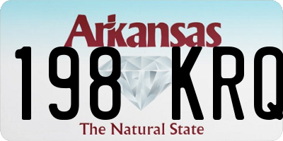 AR license plate 198KRQ