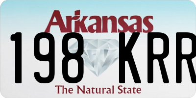 AR license plate 198KRR