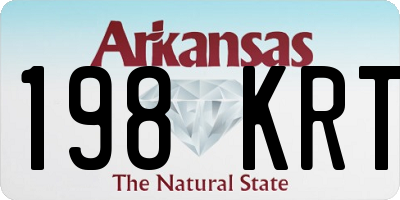 AR license plate 198KRT