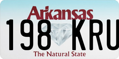 AR license plate 198KRU