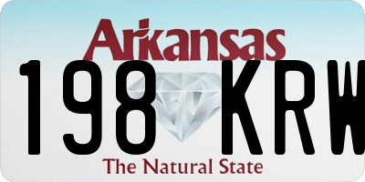 AR license plate 198KRW