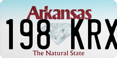 AR license plate 198KRX