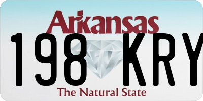 AR license plate 198KRY