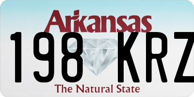 AR license plate 198KRZ